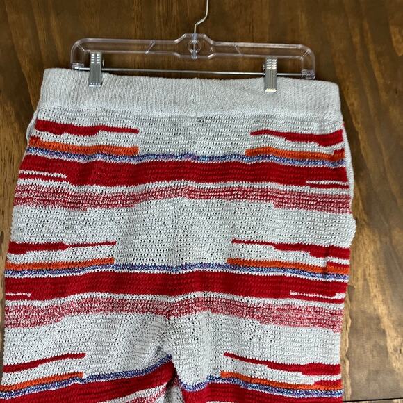 Zara Mens Shorts Gray Multicolor Stripe Pull On Knitted 36 Waist - Picture 10 of 11